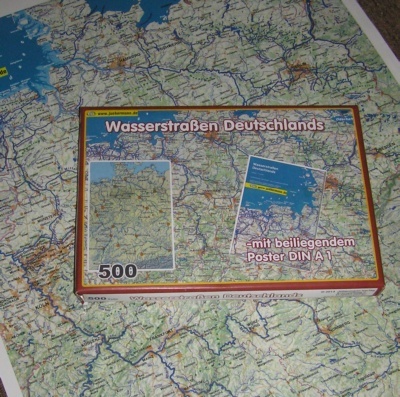 500 Teile Puzzle Wasserstraßen Deutschlands