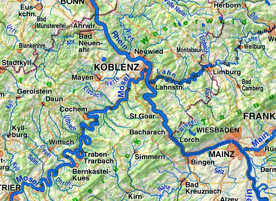Wasserstraen Deutschlands -Karte | Jbermann Kartographie und Verlag
