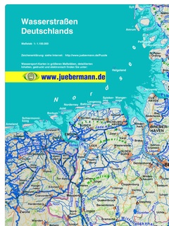 Wasserstraßen Deutschlands -Karte